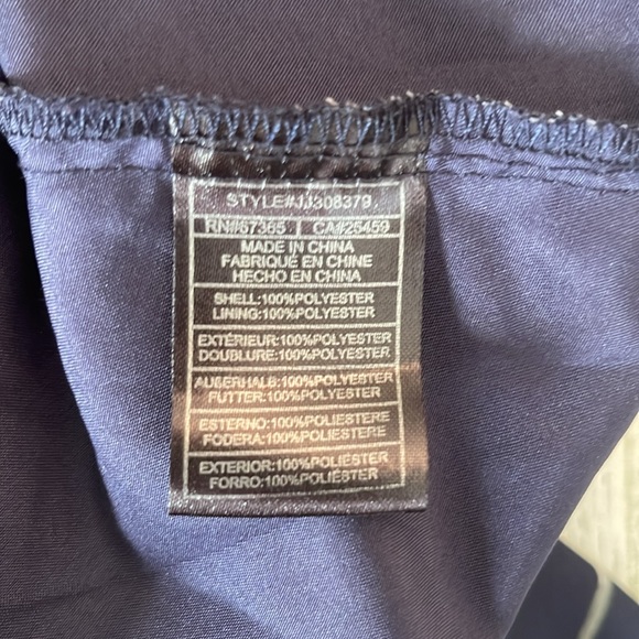 JACK BY BB DAKOTA Let’s Wrap Sapphire Blue Floral Short Sleeve Dress Size Large - Picture 13 of 16